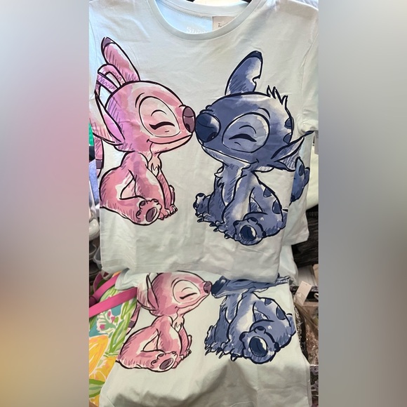 DISNEY STITCH & ANGEL Short Sleeve Tee SIZE MED NWT 2 AVAILABLE - Picture 7 of 11